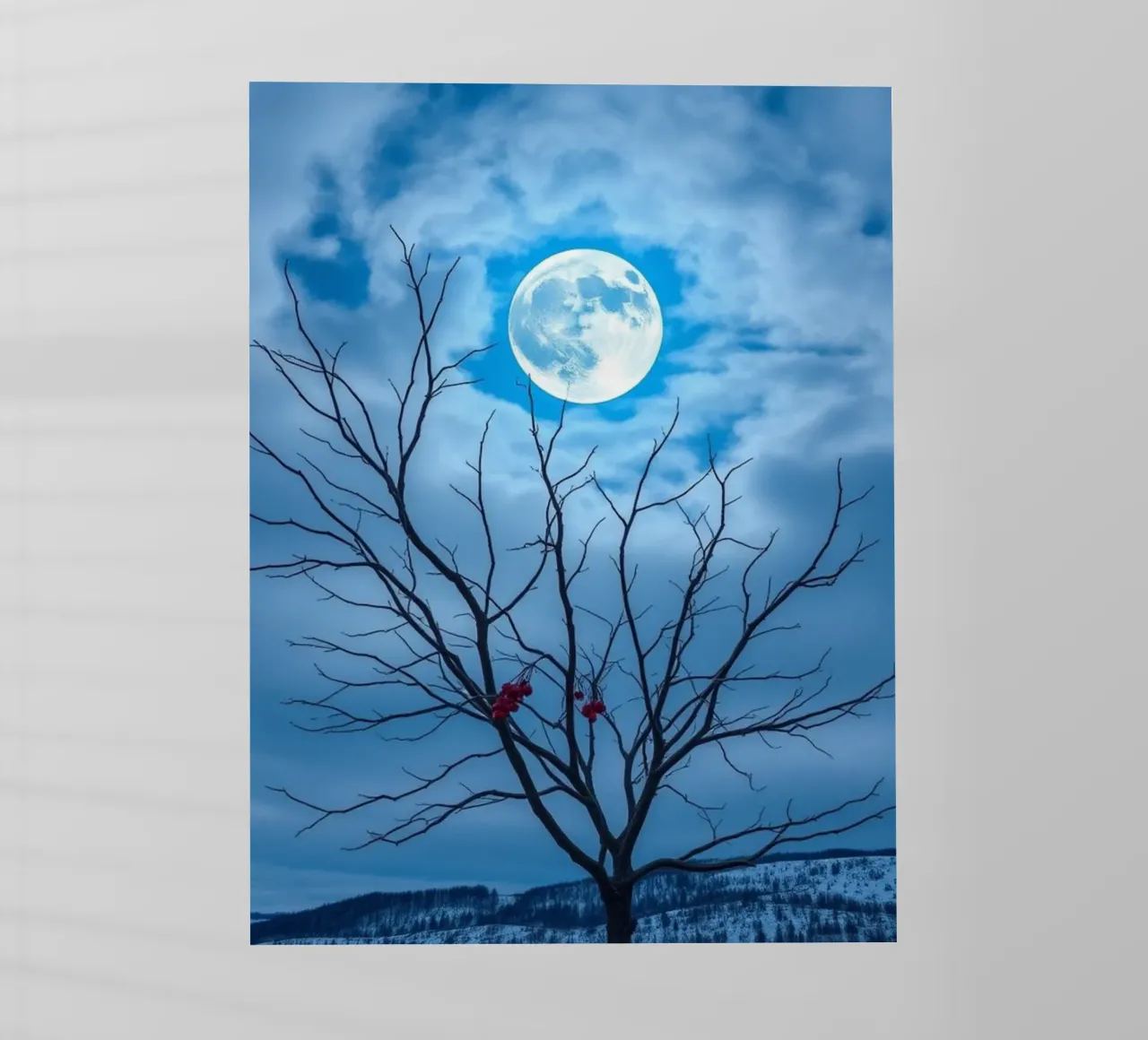 Luna blu d'inverno pellicola backlit da Artistic-shop