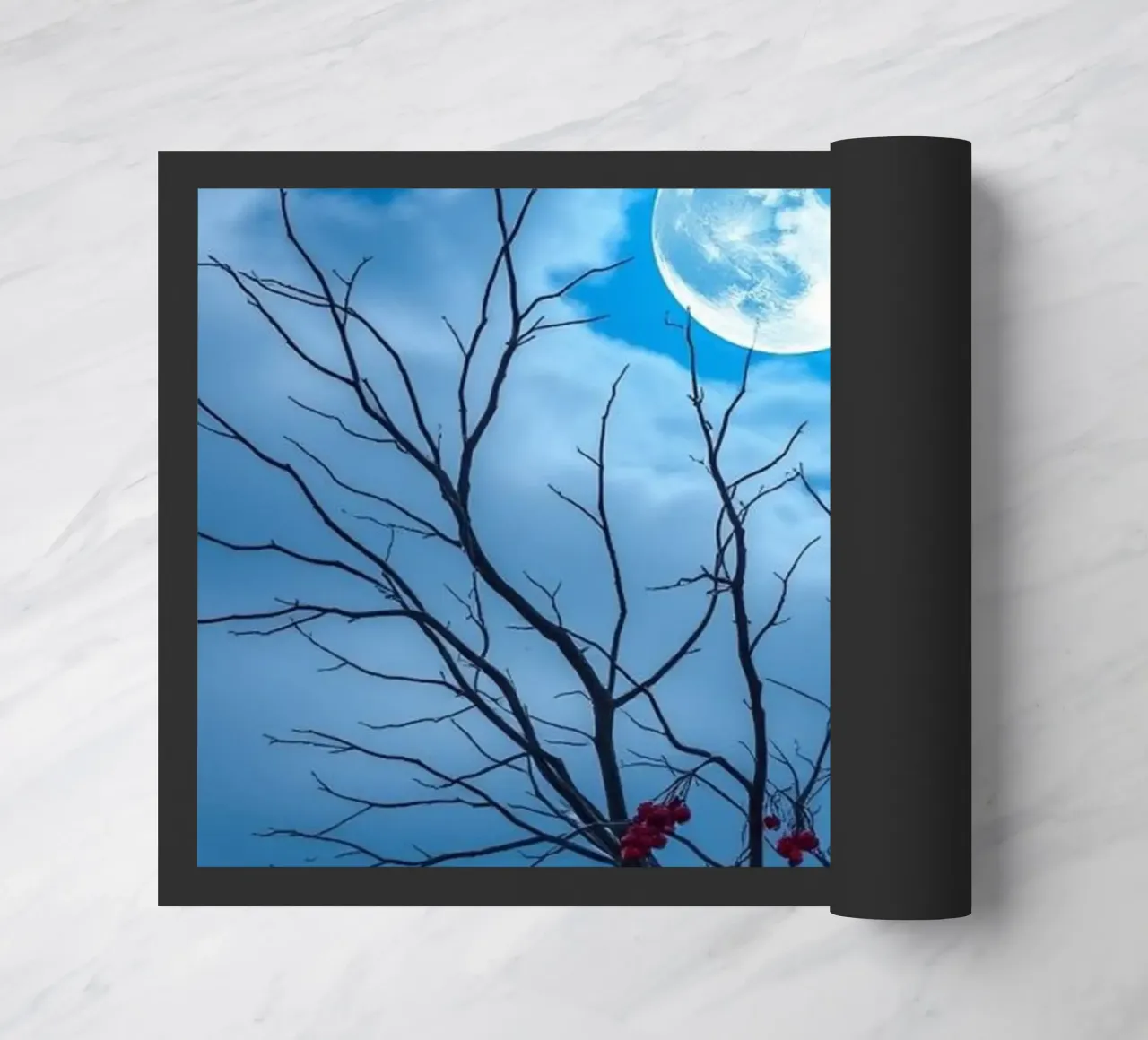 Luna blu d'inverno zerbino da Artistic-shop