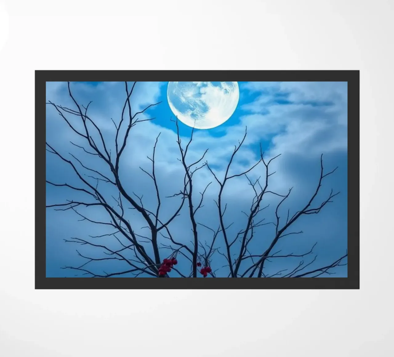 Luna blu d'inverno zerbino da Artistic-shop