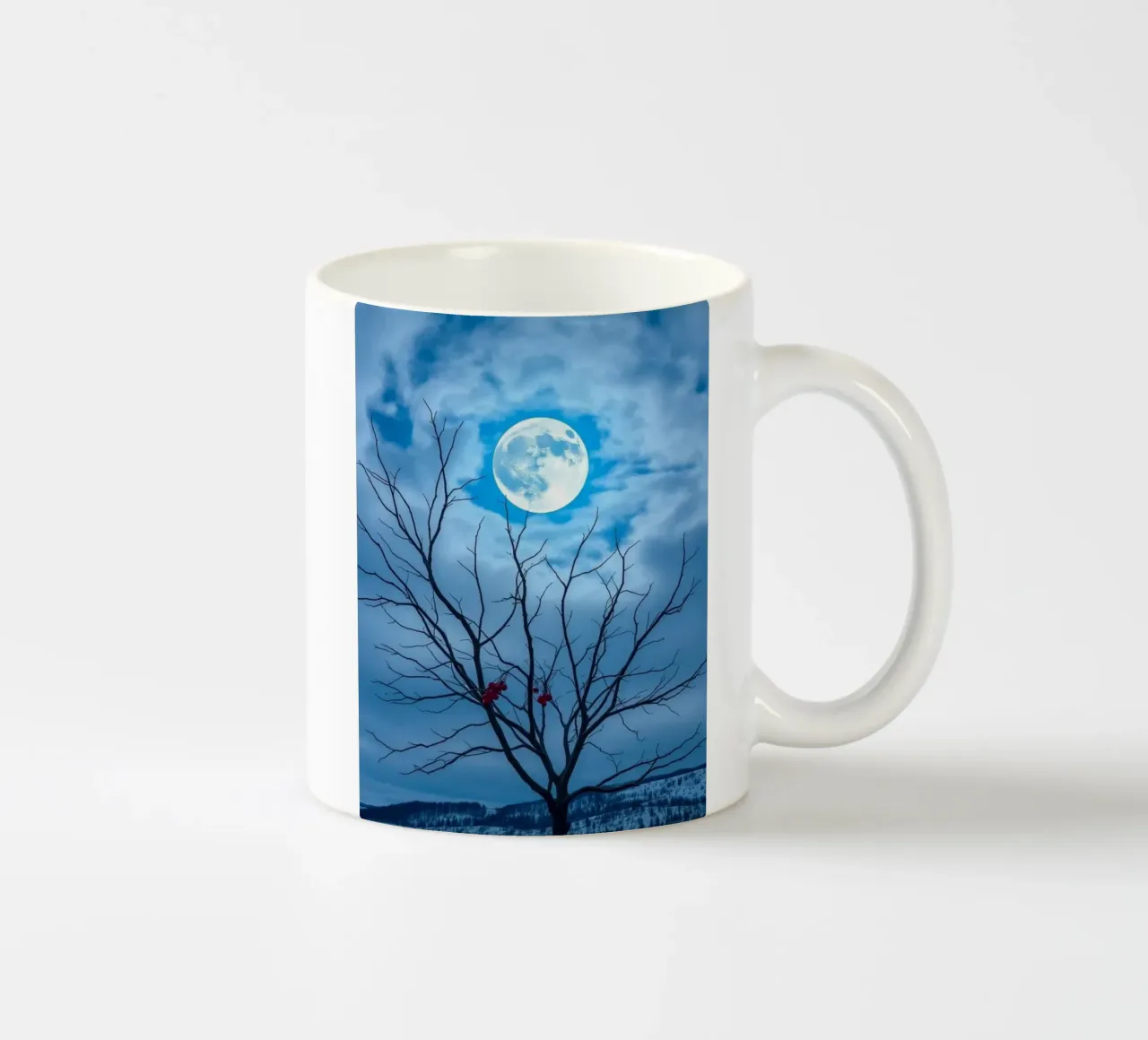 Luna blu d'inverno tazza in ceramica da Artistic-shop