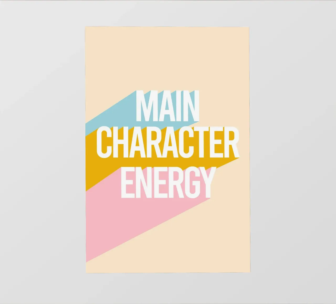 Main Character Energy pellicola backlit da Attaboy Dsgn