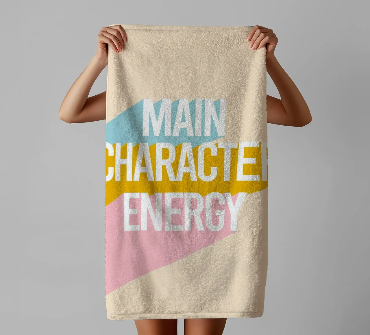 Main Character Energy asciugamano da bagno da Attaboy Dsgn