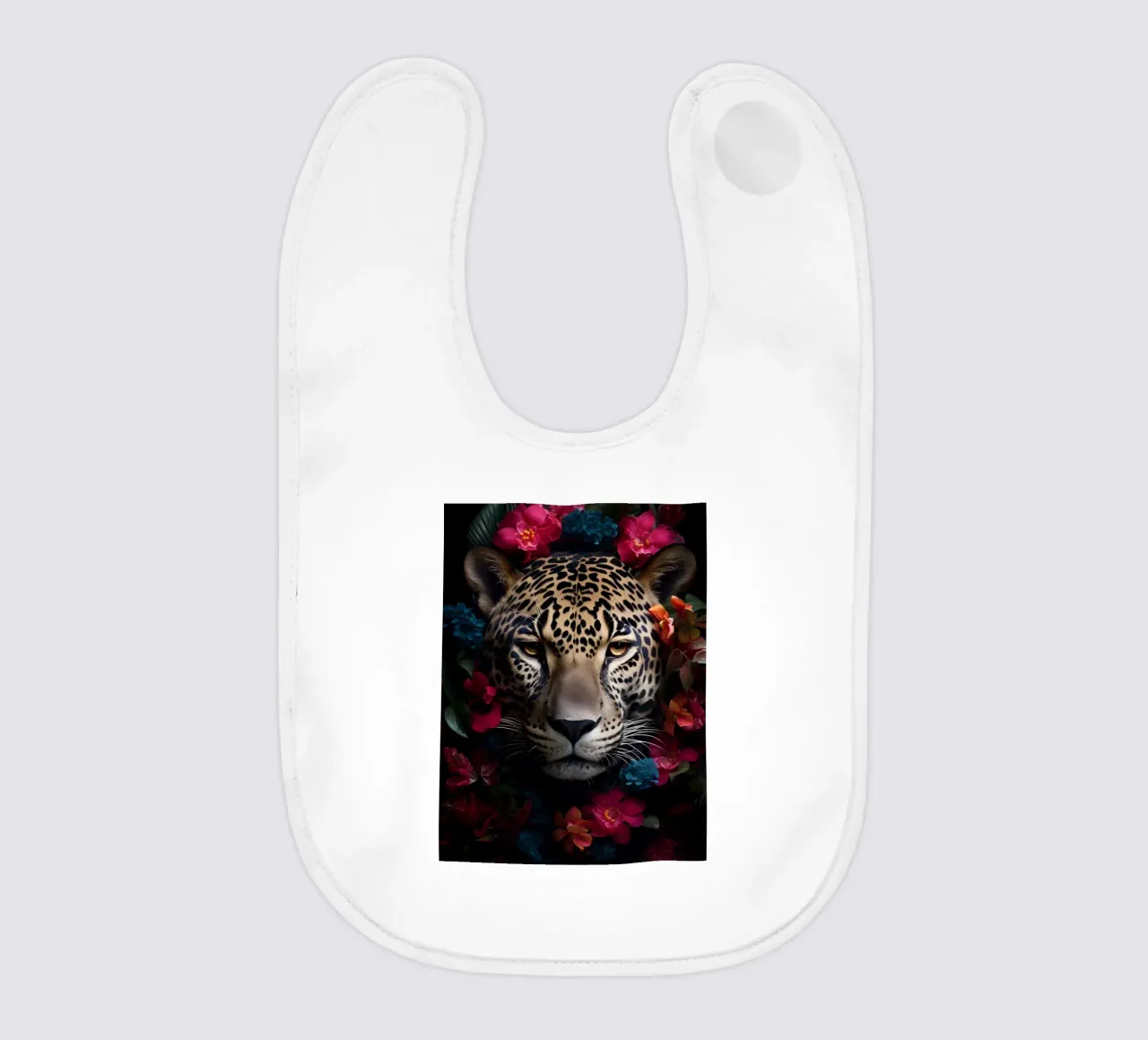 Fiori di leopardo 2 bavaglino da Mateo