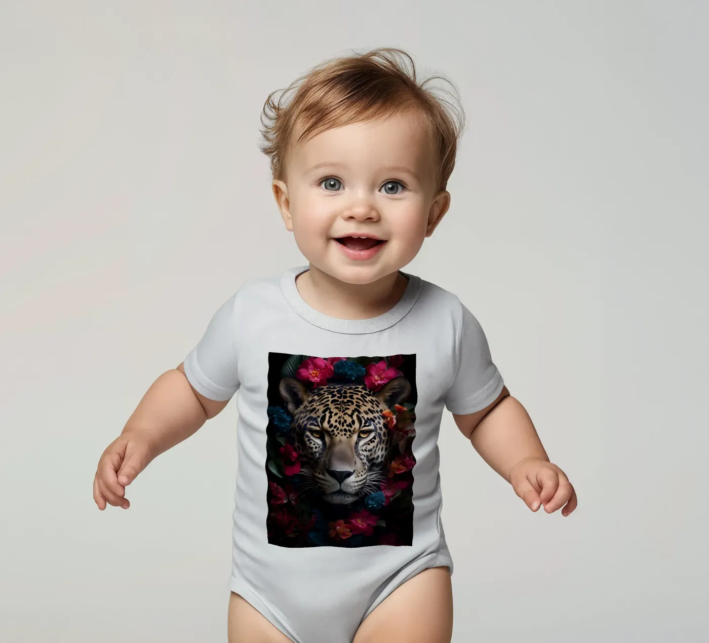 Fleurs de léopard 2 body bébé de Mateo