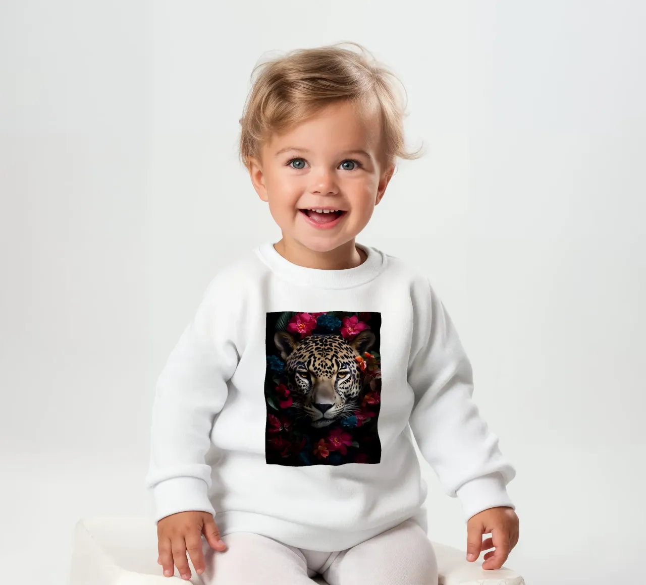 Fiori di leopardo 2 felpa neonato da Mateo