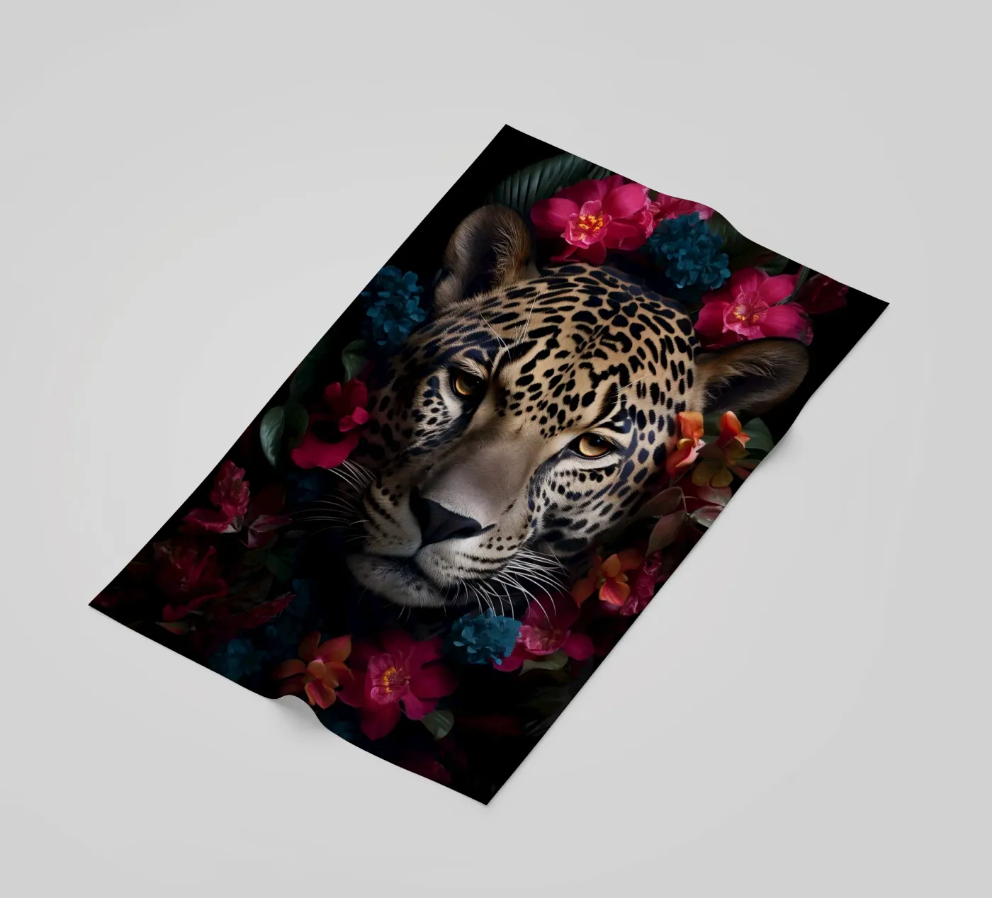 Fiori di leopardo 2 telo mare da Mateo