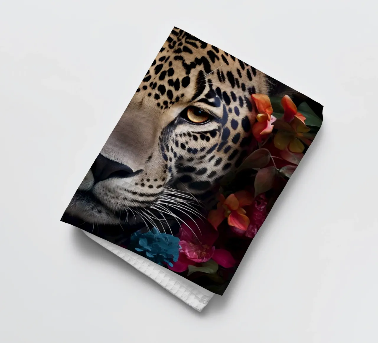 Fiori di leopardo 2 canovaccio da cucina da Mateo