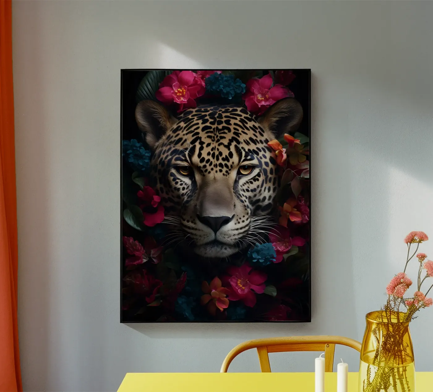 Leopard Flowers 2 plexiglass da Mateo