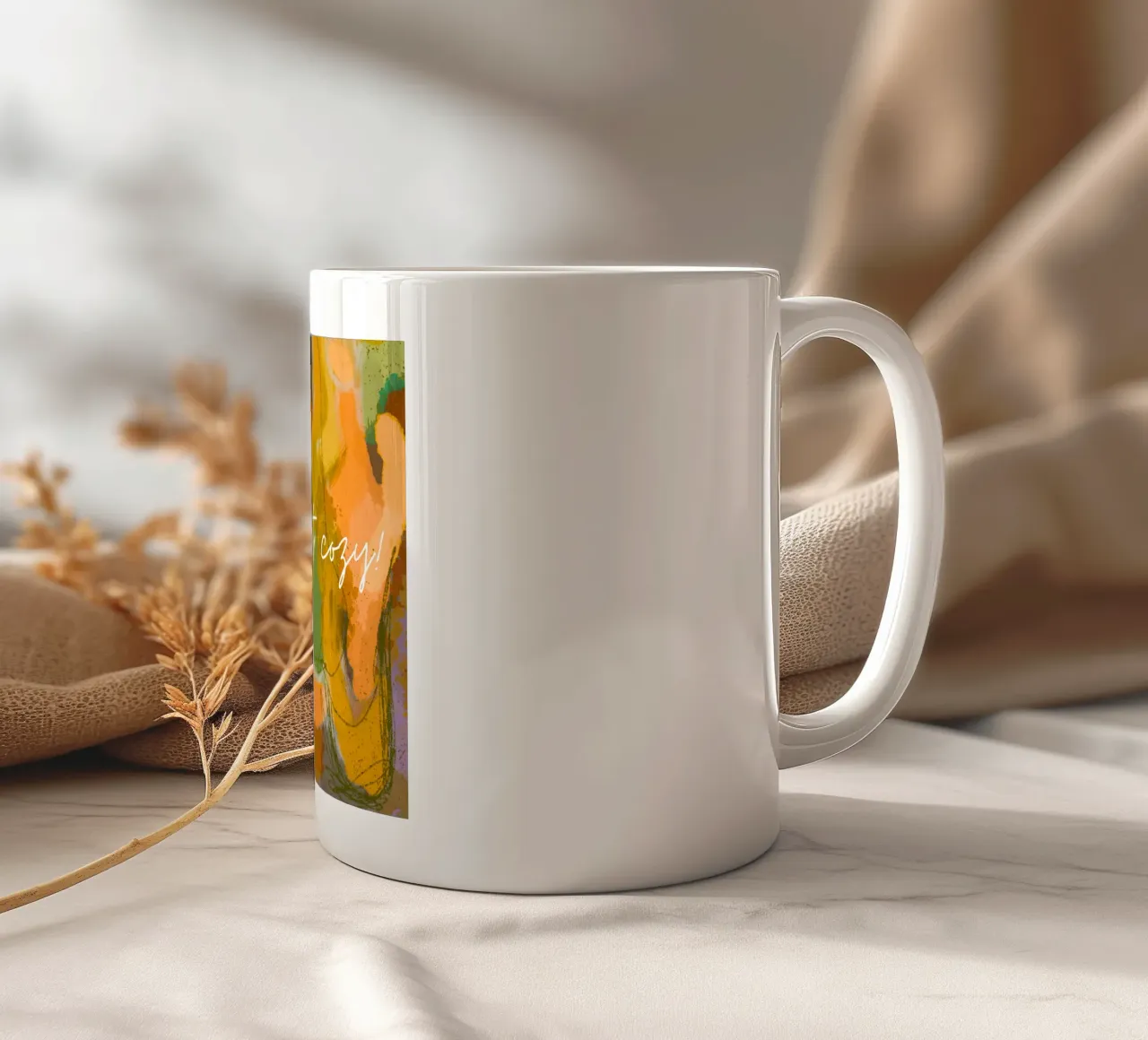 Get cozy tazza in ceramica da Jana Leonenkov Art