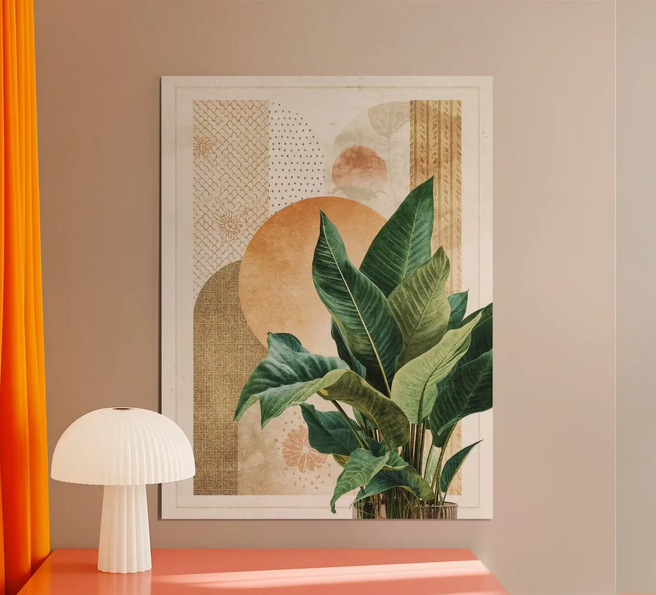 Abstract 65 poster van Shapes and Flowers