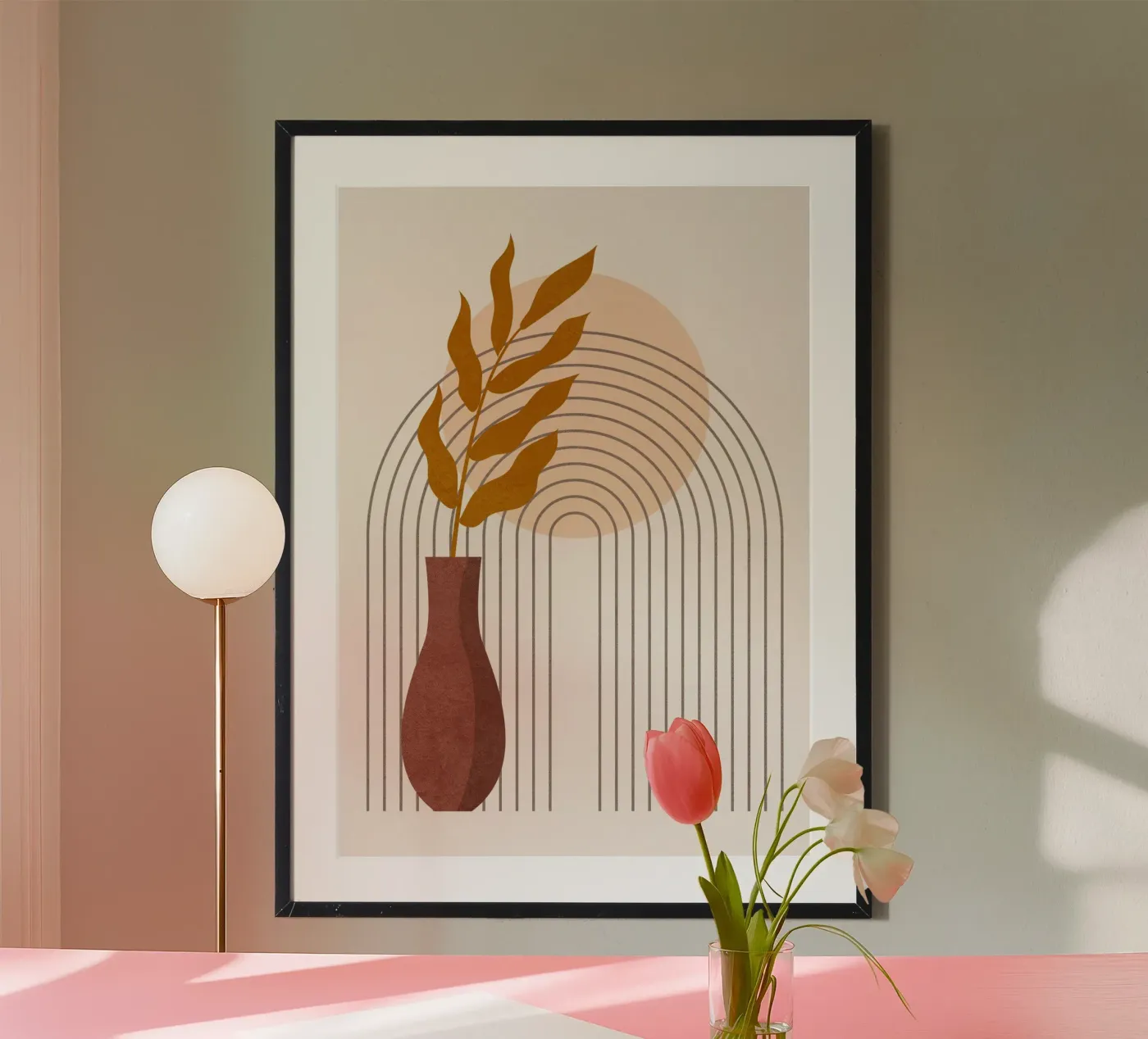 Abstract 33 poster van Shapes and Flowers