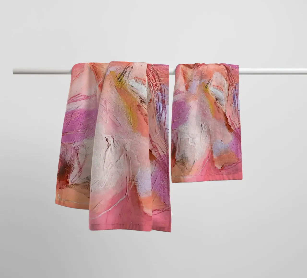 Tocco nella sparizione asciugamano da bagno da Jana Leonenkov Art