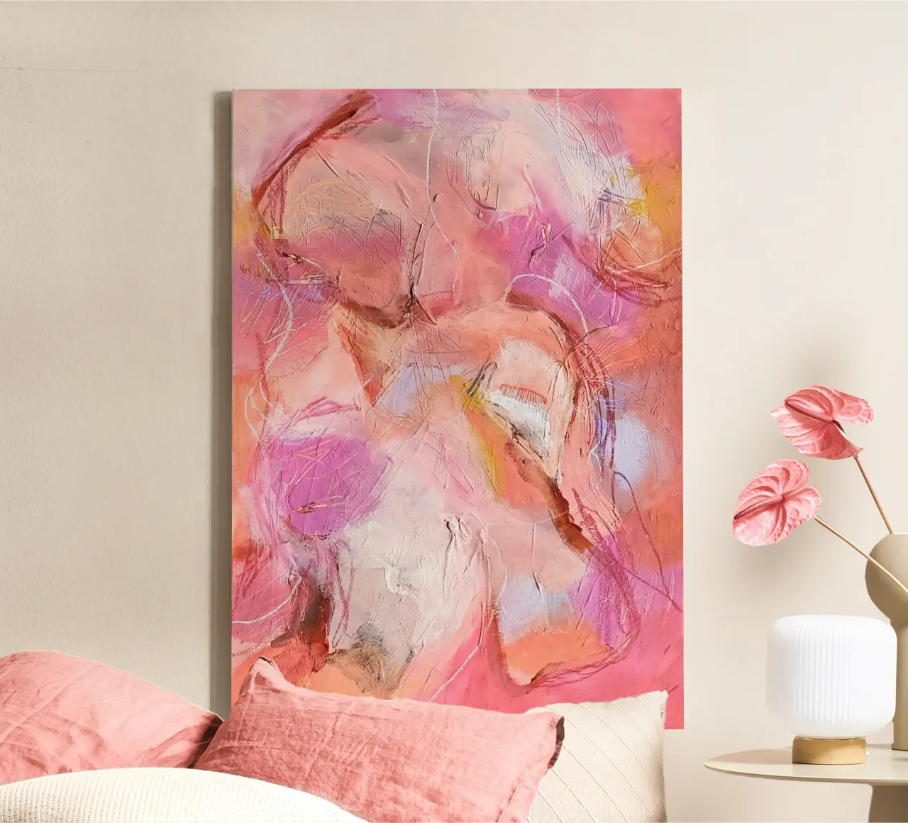 Tocco nella sparizione tela da Jana Leonenkov Art