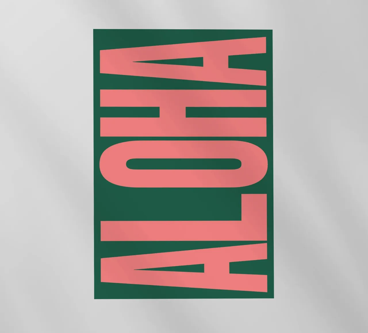 Aloha Typography pellicola backlit da Attaboy Dsgn