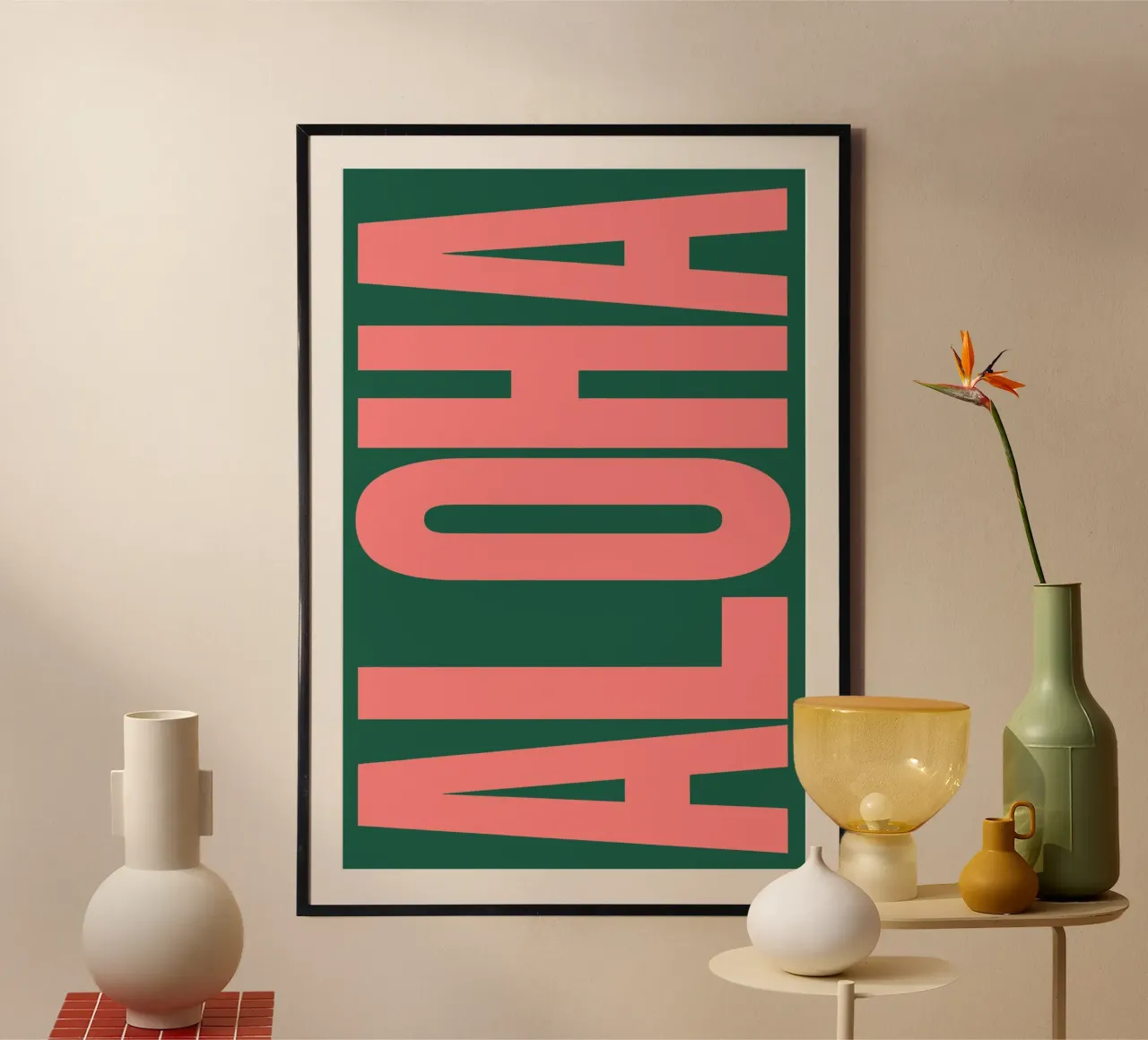 Aloha Typography poster da Attaboy Dsgn