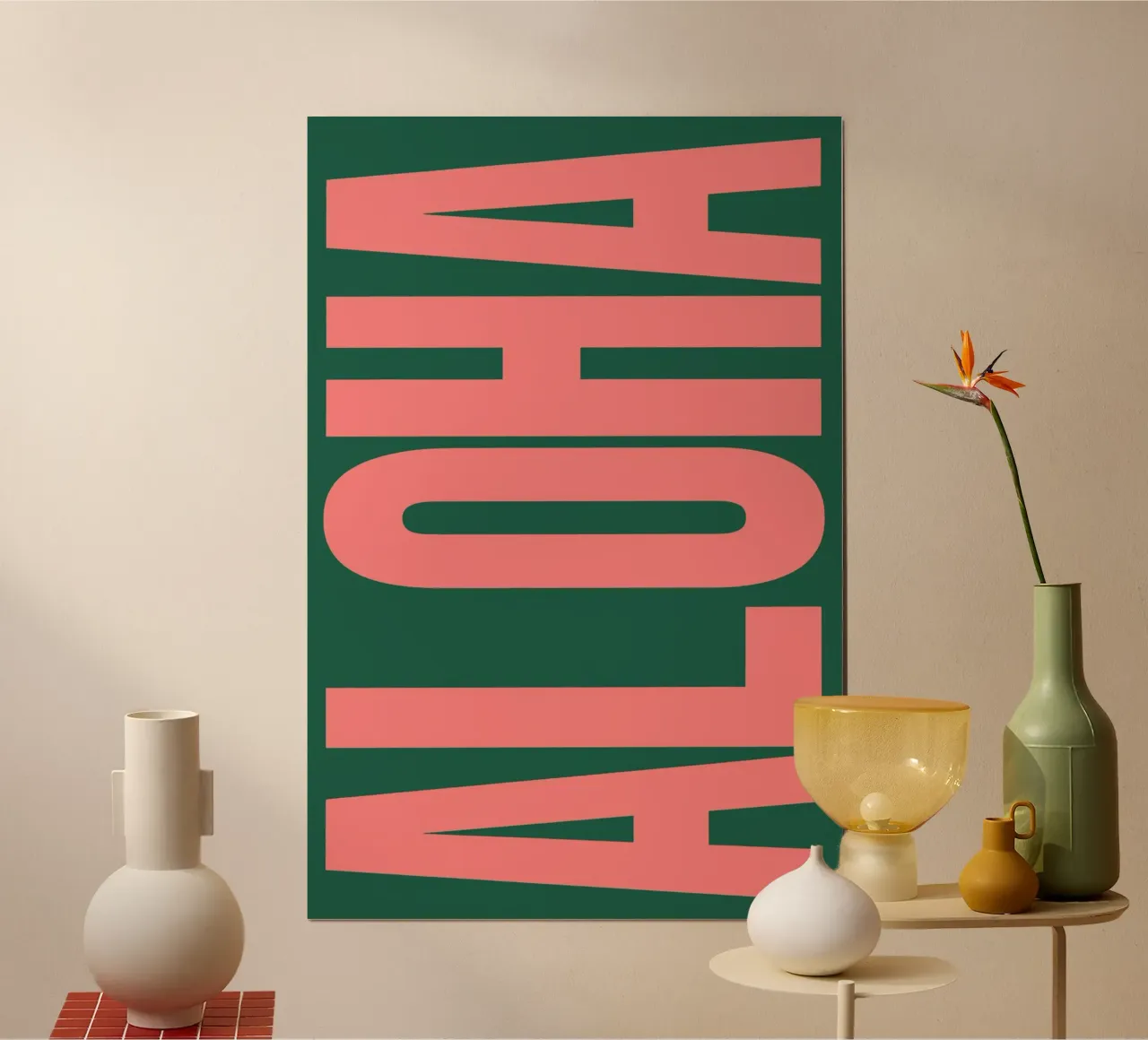 Aloha Typography poster da Attaboy Dsgn