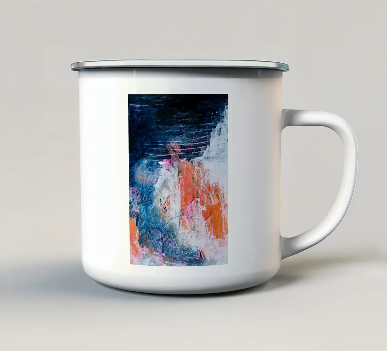 Cosa rimane tazza in smalto da Jana Leonenkov Art