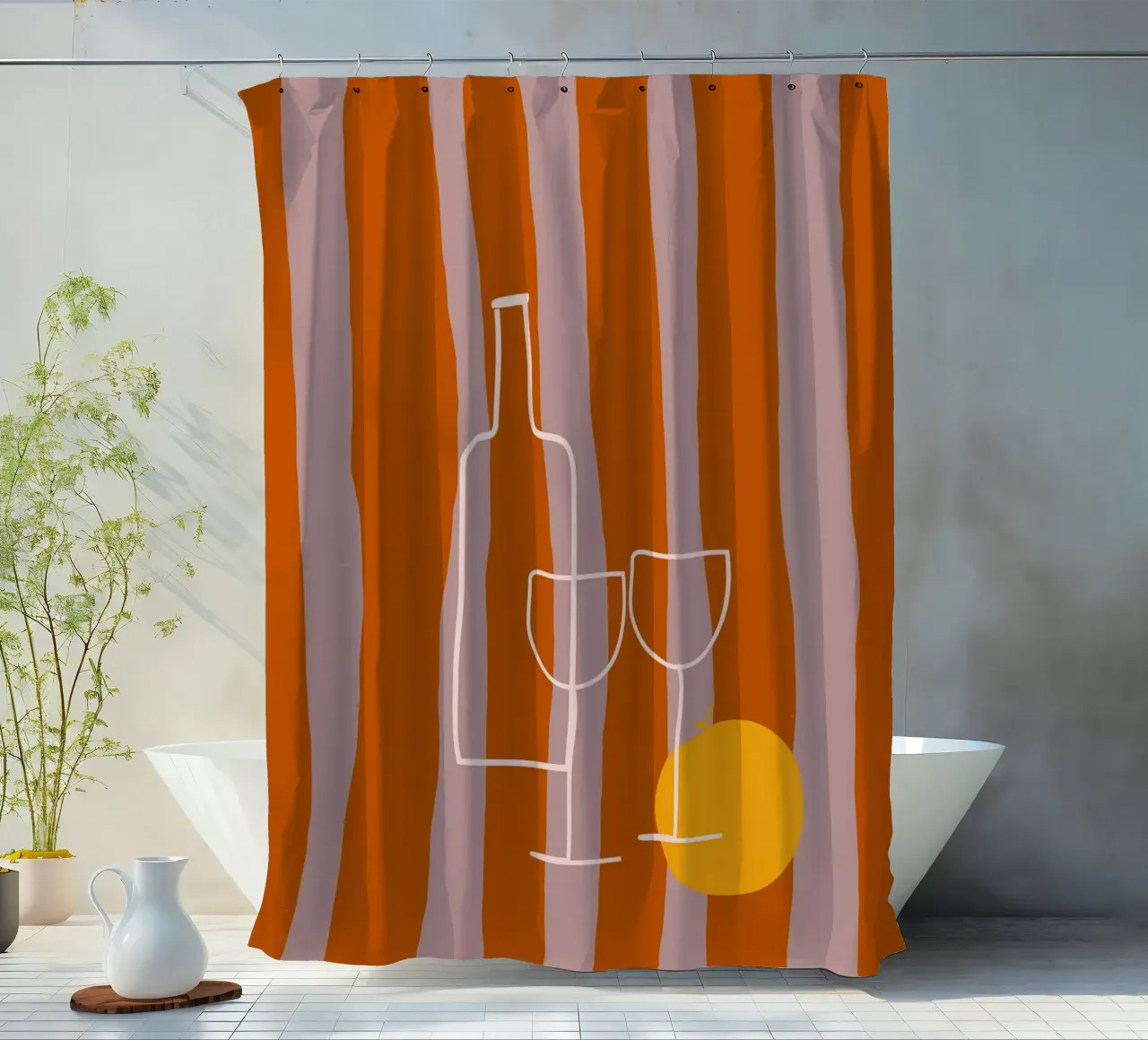 always goes with you tenda da doccia da FRICKE DESIGN