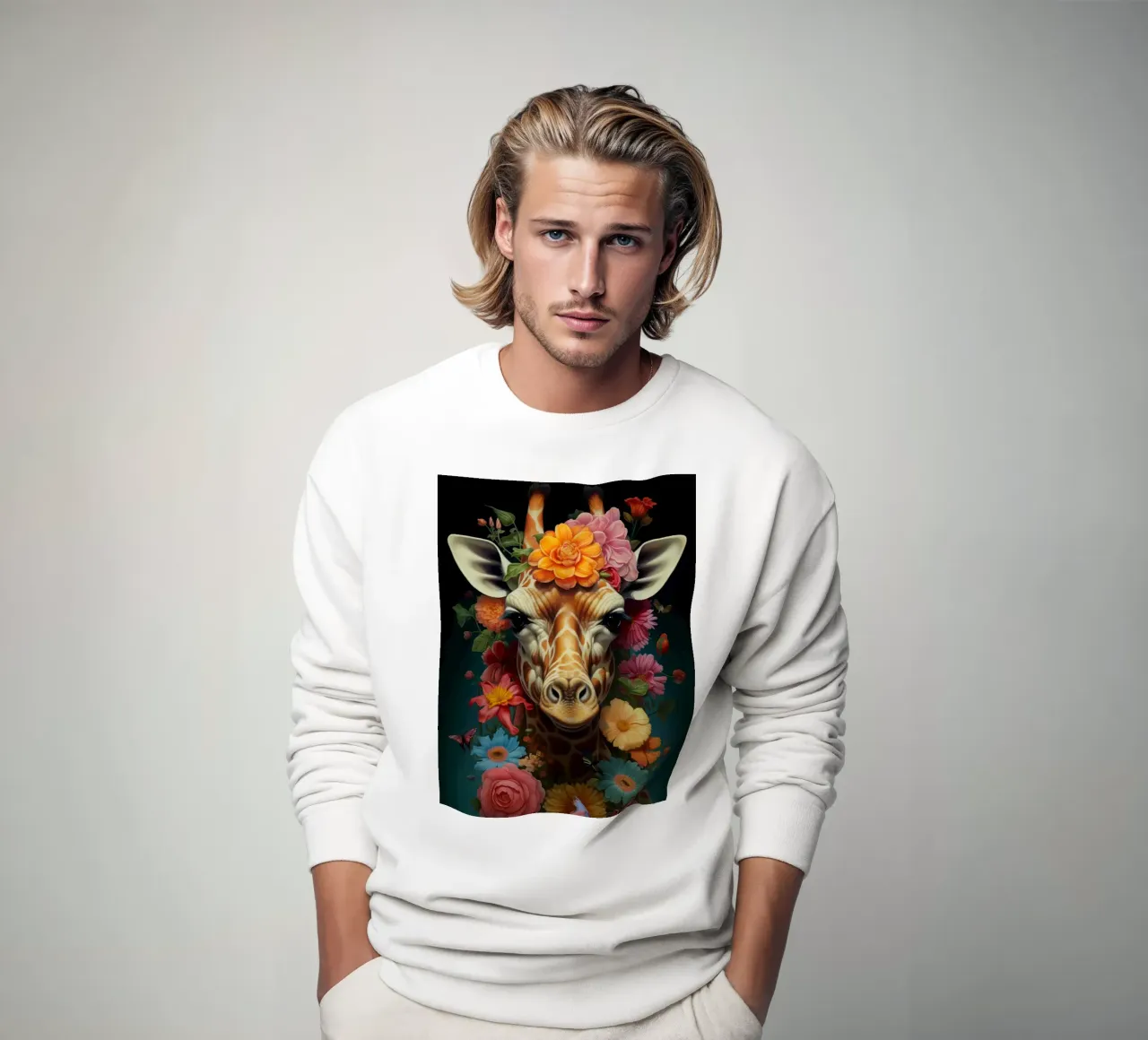 Fiori di giraffa felpa da Mateo