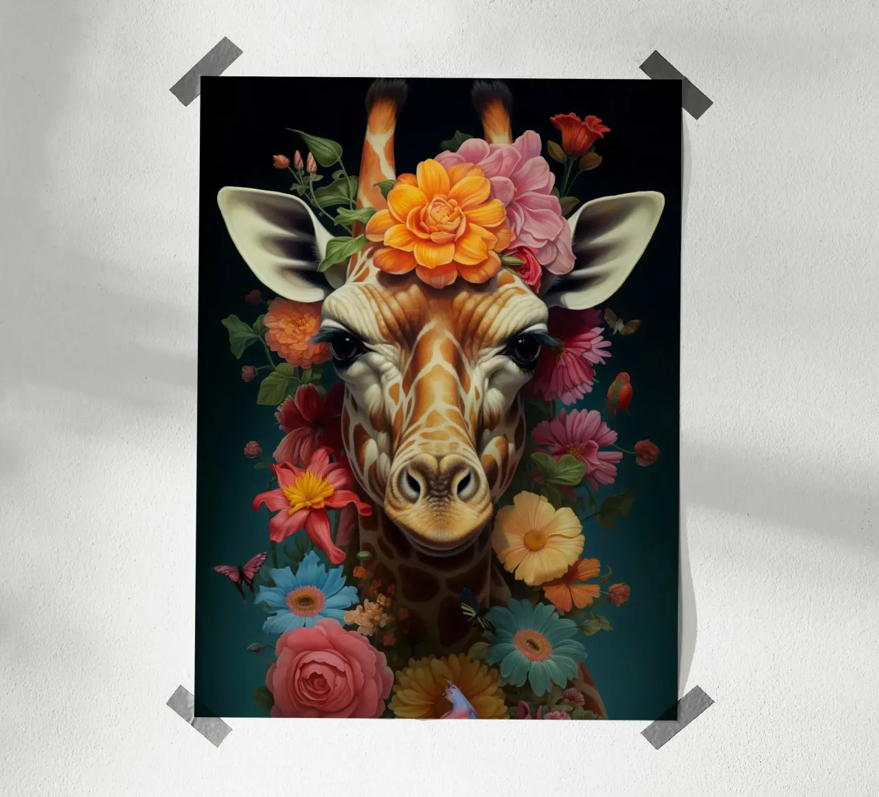 Fiori di giraffa carta hahnemühle da Mateo