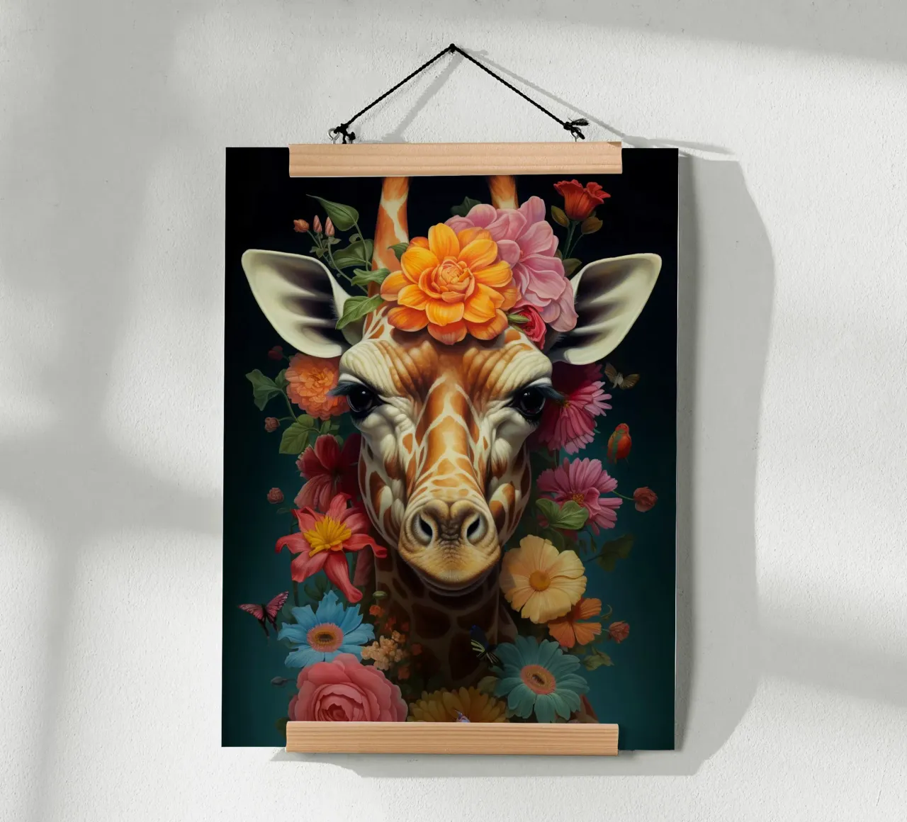 Fiori di giraffa carta hahnemühle da Mateo