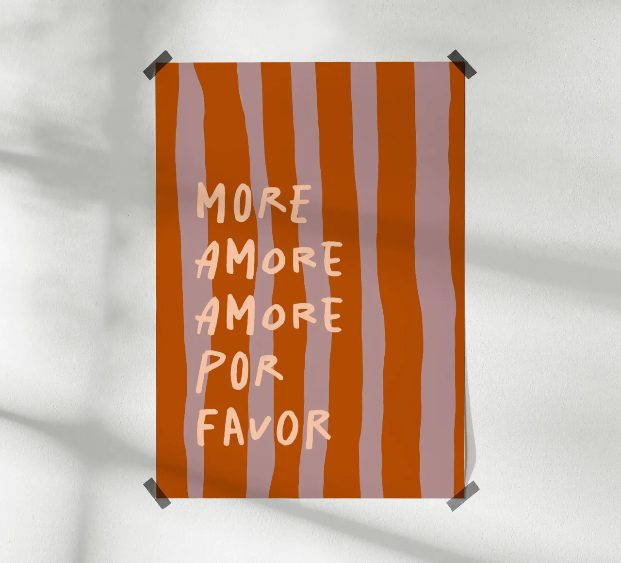 more amore poster da FRICKE DESIGN