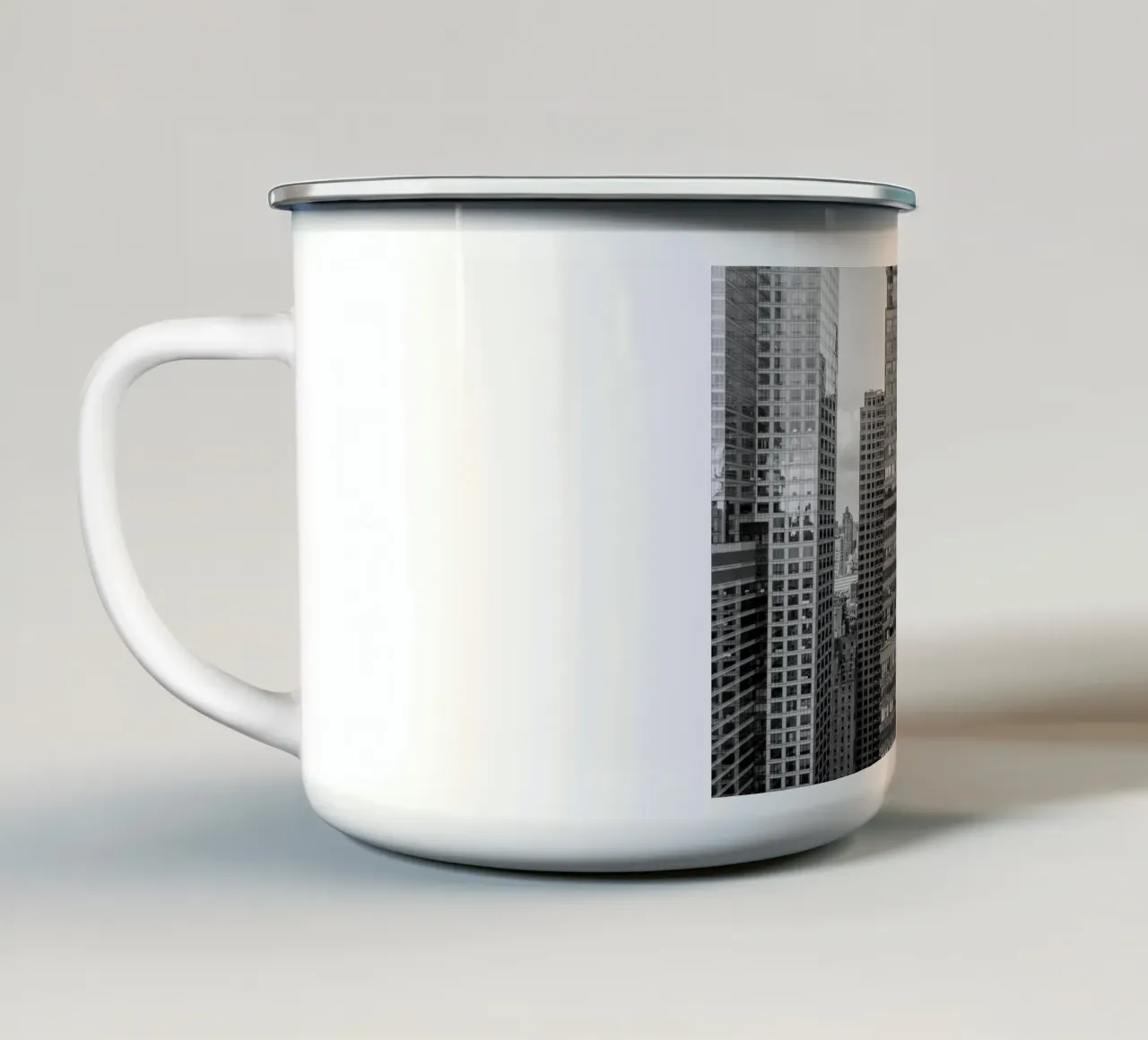 Amore per lo skyline di New York tazza in smalto da Carinaprint