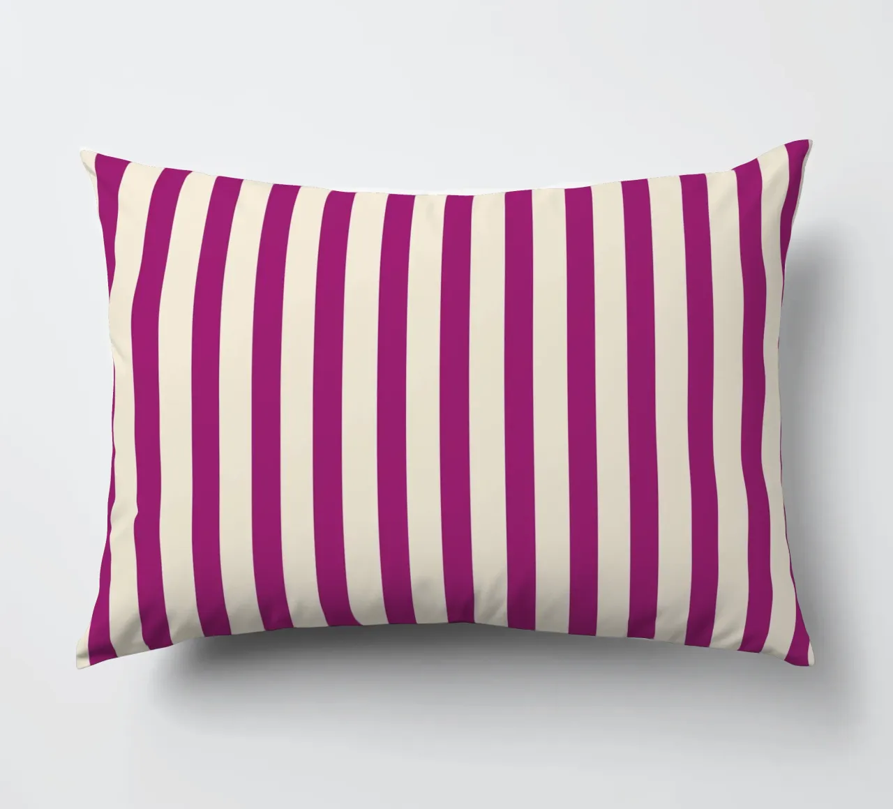 Retro Charming Magenta Stripes cuscino da TijanaArtStudio88