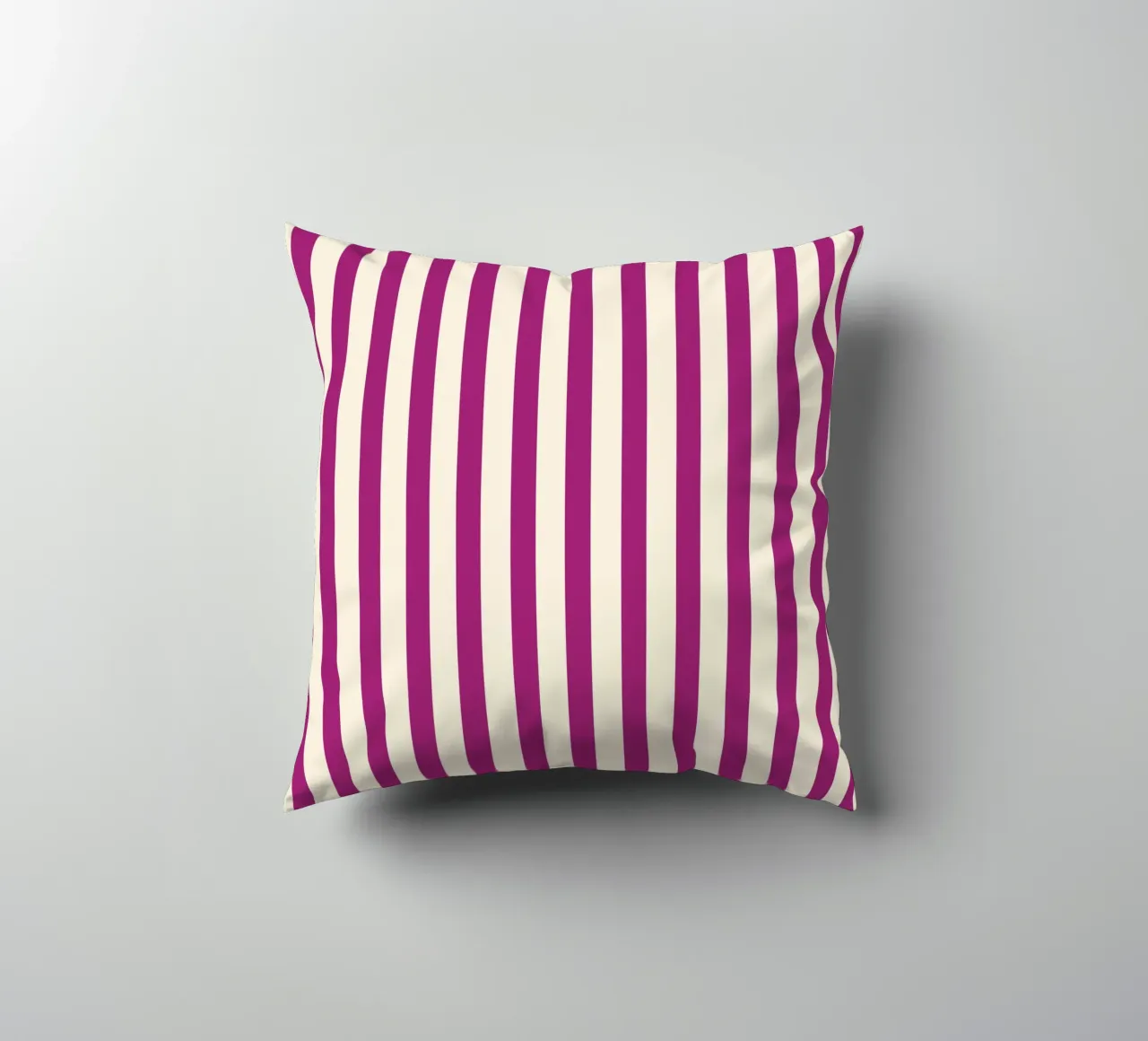 Retro Charming Magenta Stripes cuscino da TijanaArtStudio88