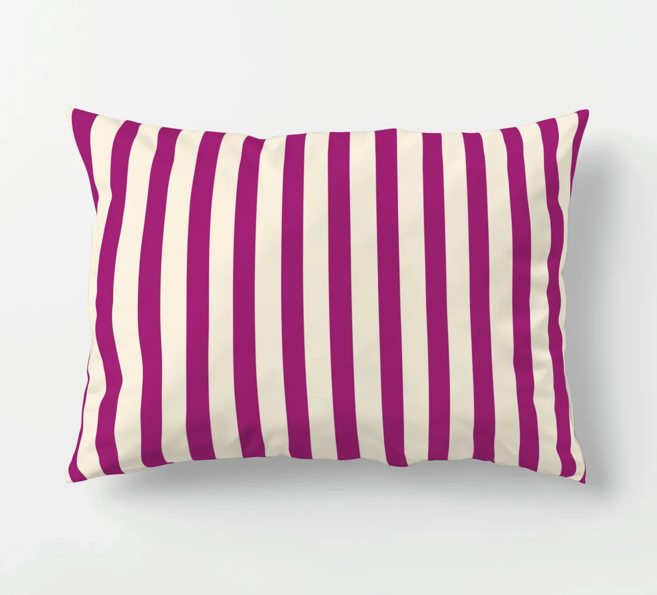 Retro Charming Magenta Stripes cuscino da TijanaArtStudio88