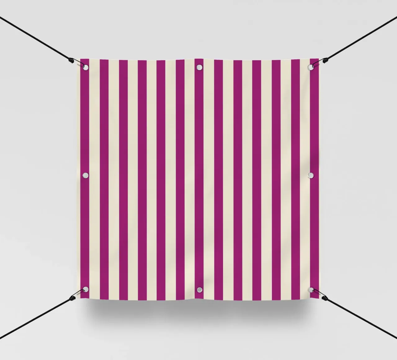 Retro Charming Magenta Stripes telo in pvc da TijanaArtStudio88