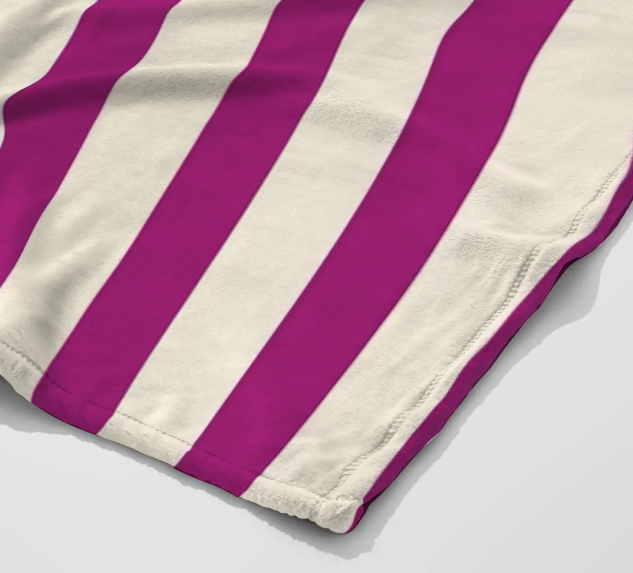 Retro Charming Magenta Stripes coperta in pile da TijanaArtStudio88