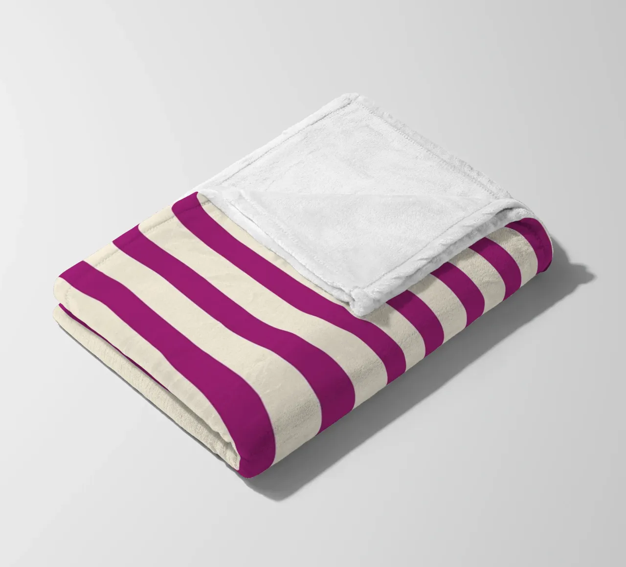 Retro Charming Magenta Stripes coperta in pile da TijanaArtStudio88