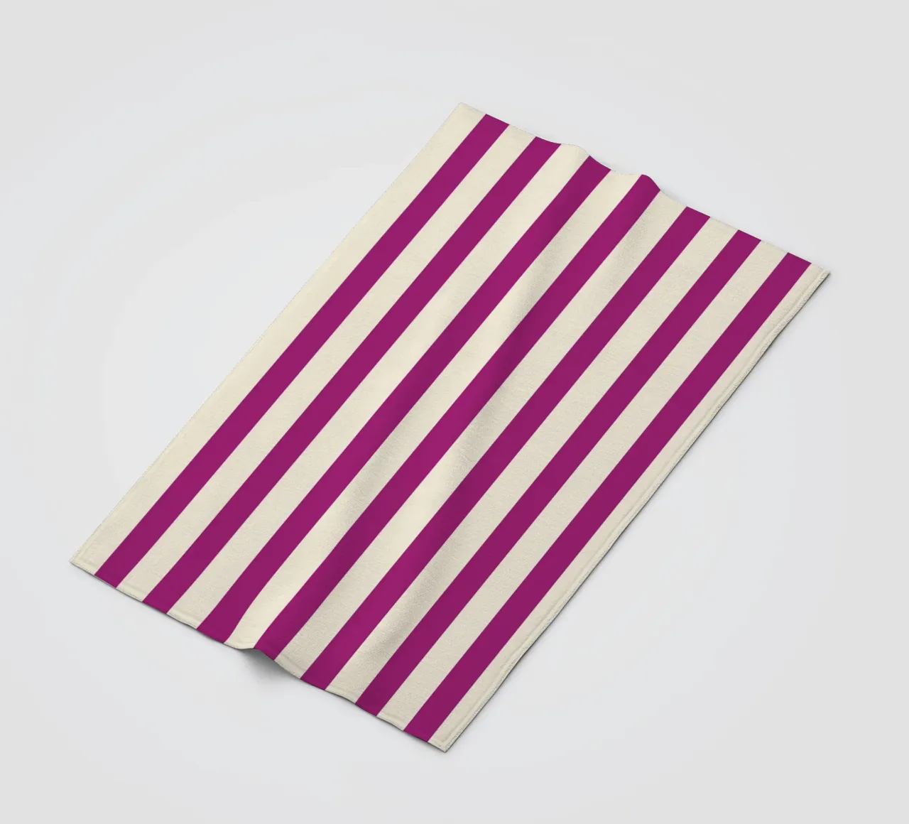 Retro Charming Magenta Stripes coperta in pile da TijanaArtStudio88