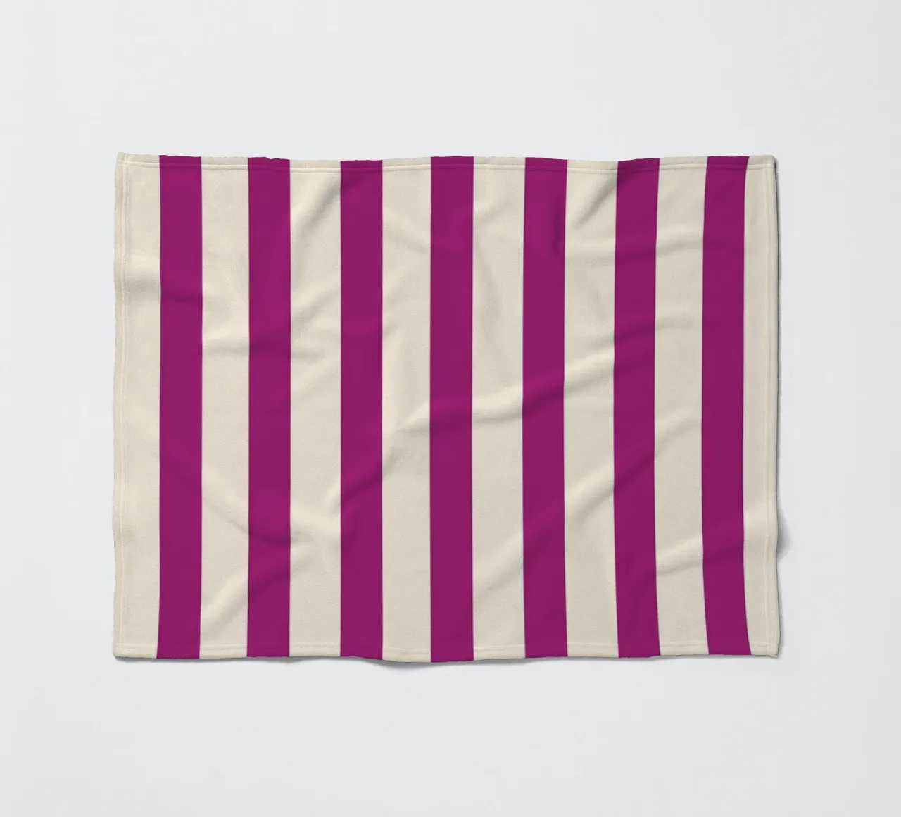 Retro Charming Magenta Stripes coperta in pile da TijanaArtStudio88