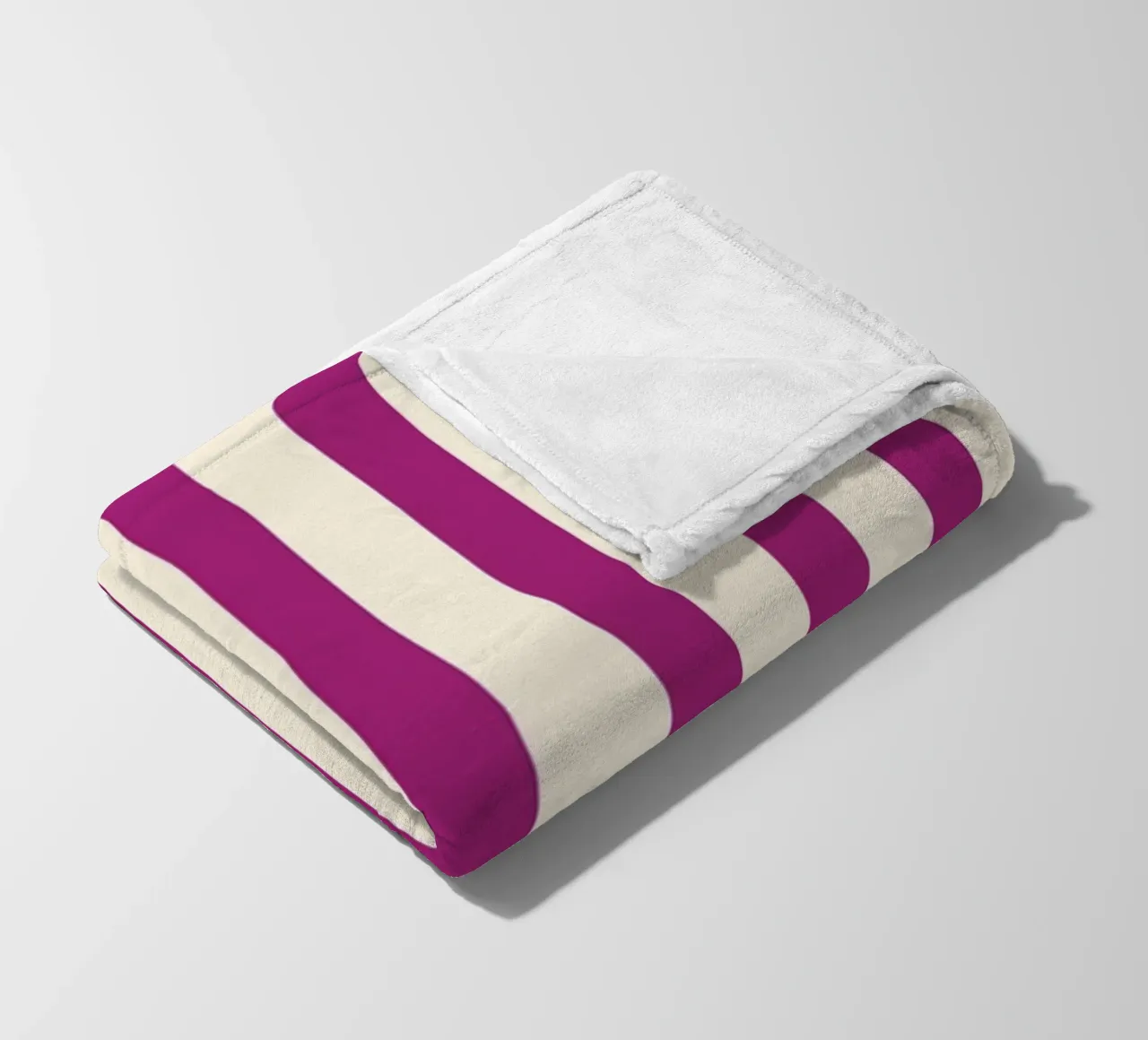 Retro Charming Magenta Stripes coperta in pile da TijanaArtStudio88