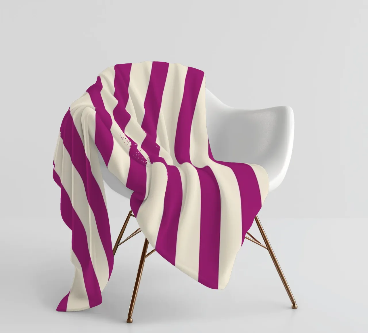 Retro Charming Magenta Stripes coperta in pile da TijanaArtStudio88