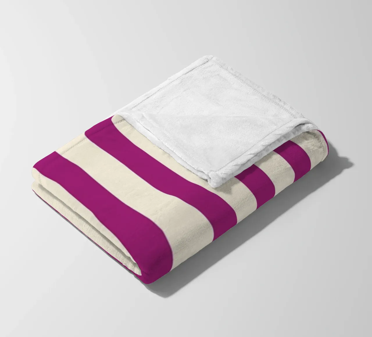 Retro Charming Magenta Stripes coperta in pile da TijanaArtStudio88