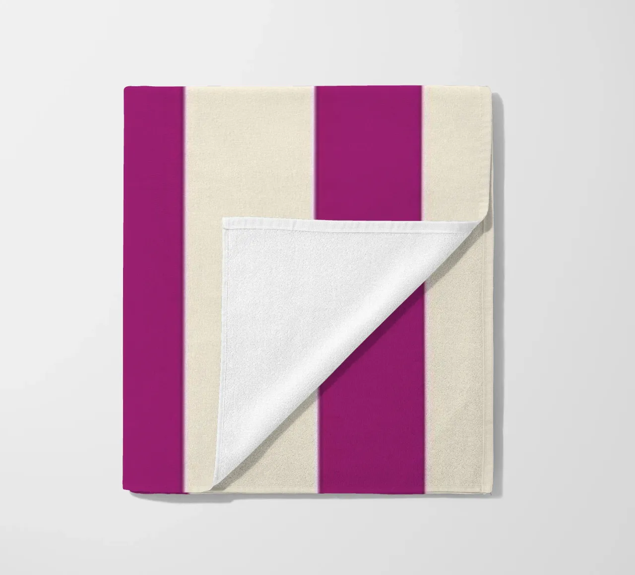 Retro Charming Magenta Stripes telo mare da TijanaArtStudio88