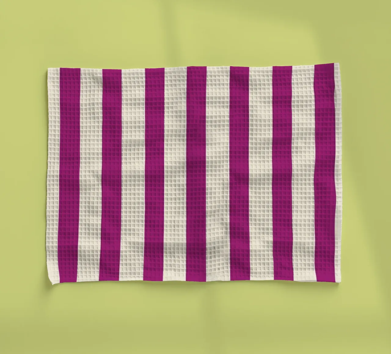 Retro Charming Magenta Stripes canovaccio da cucina da TijanaArtStudio88