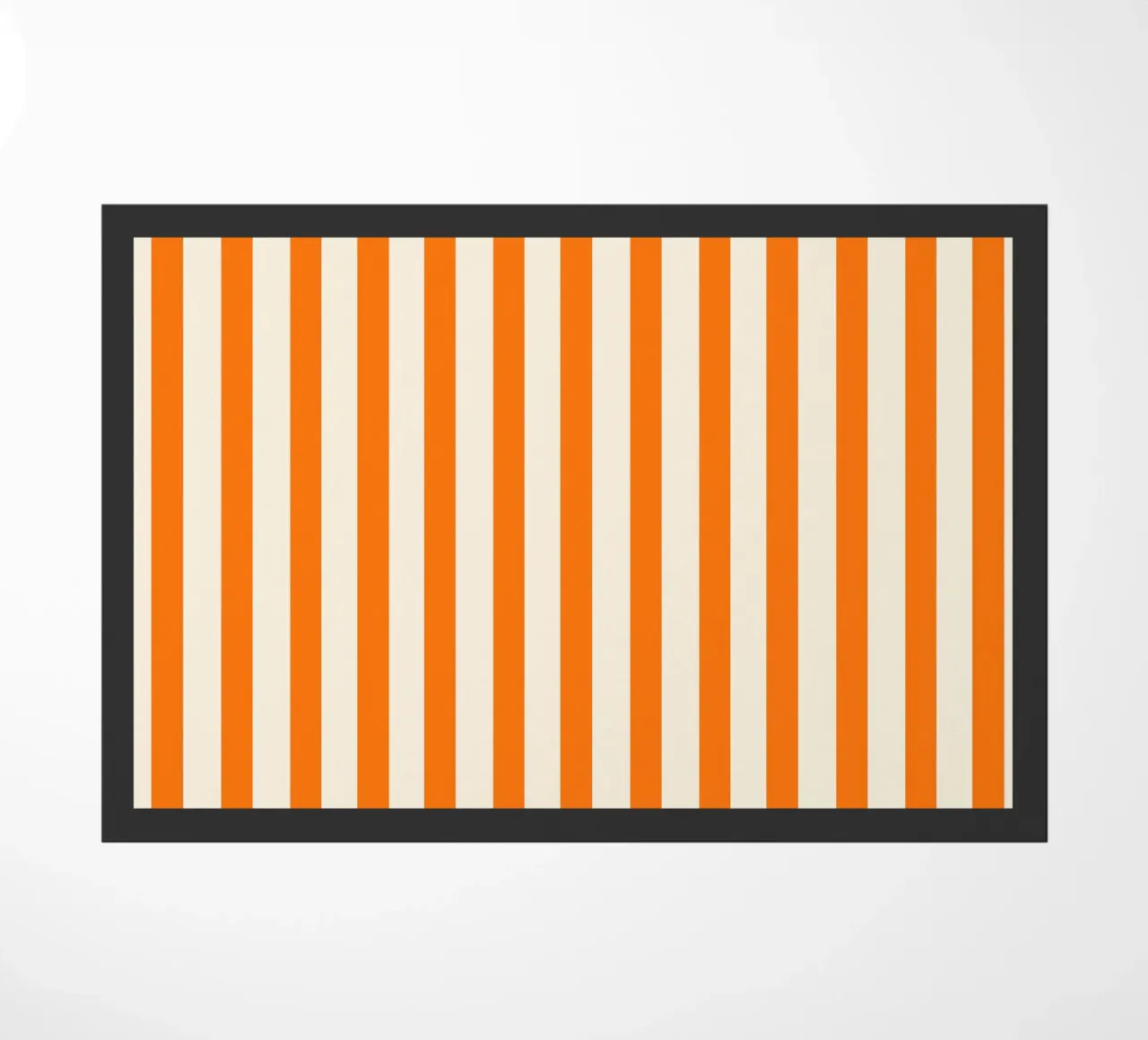Retro Charming Orange Stripes zerbino da TijanaArtStudio88