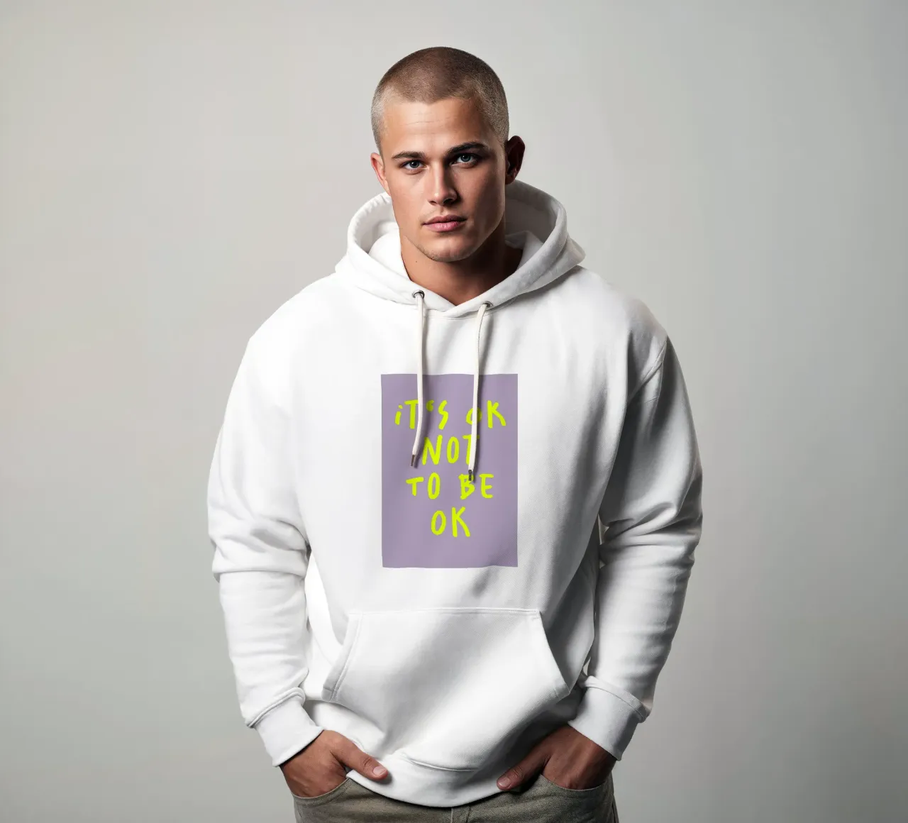 It‘s ok Not to be ok (2 Farben) felpa con cappuccio da FRICKE DESIGN