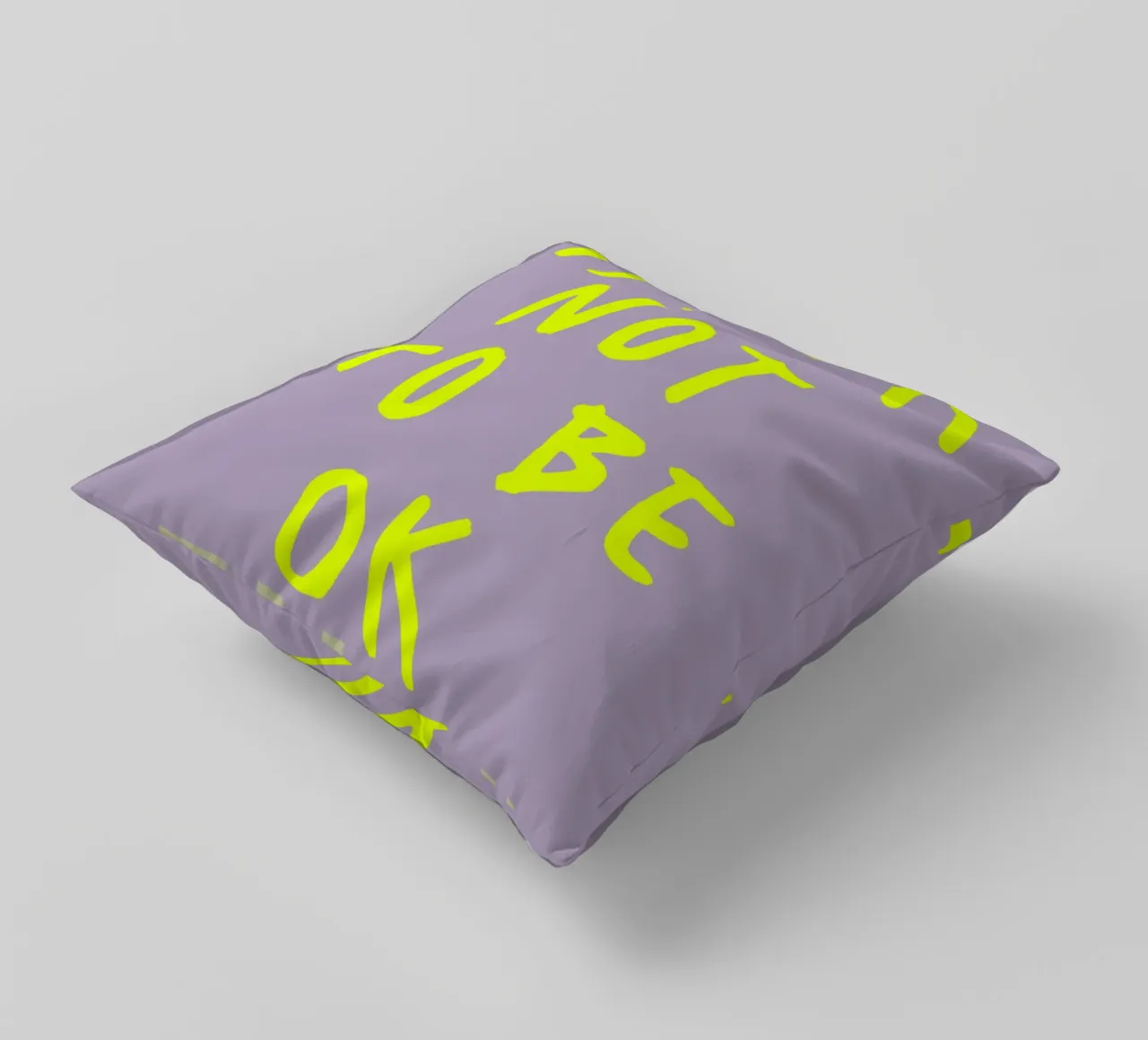 It‘s ok Not to be ok (2 Farben) cuscino da FRICKE DESIGN