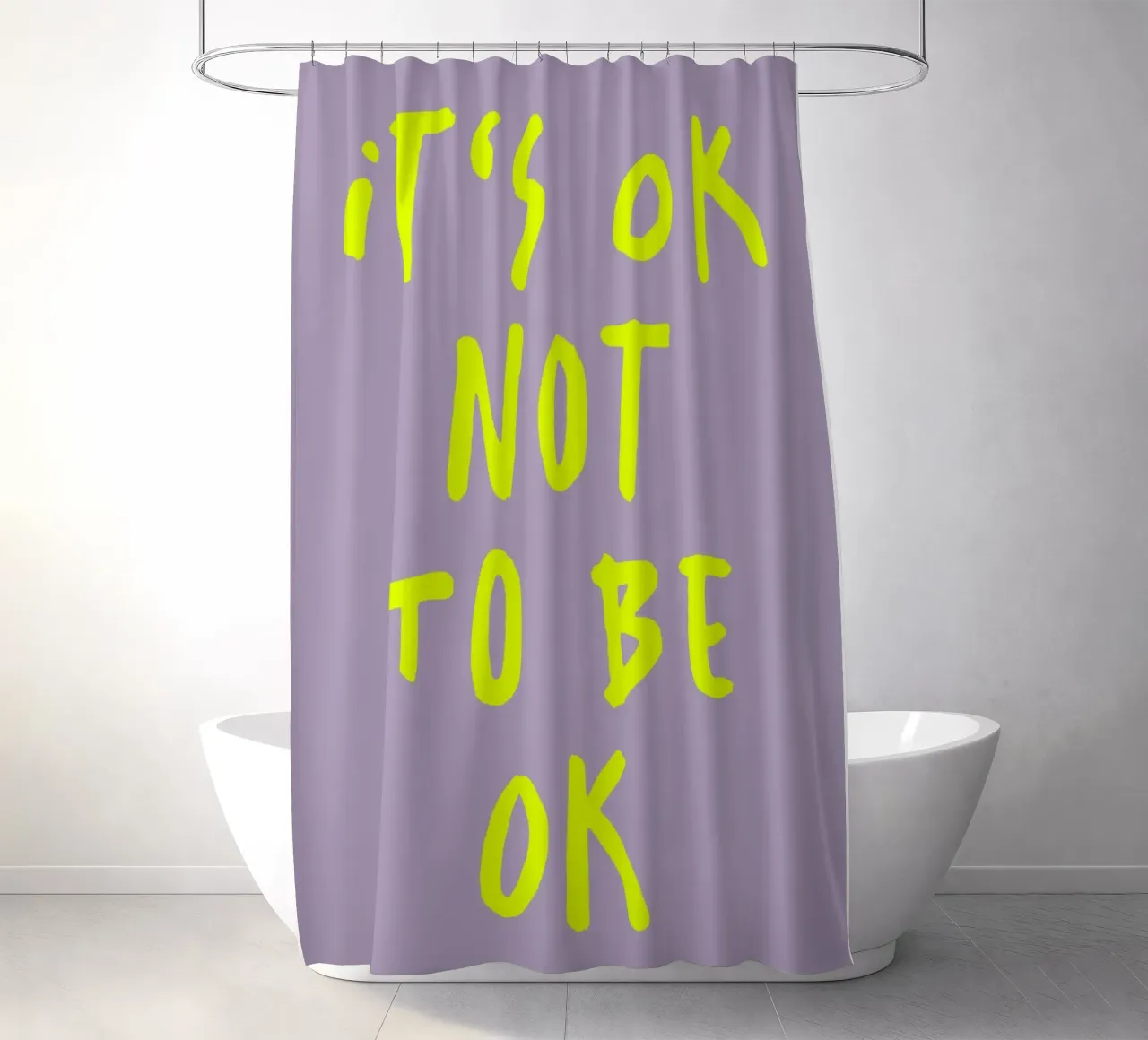 It‘s ok Not to be ok (2 Farben) tenda da doccia da FRICKE DESIGN