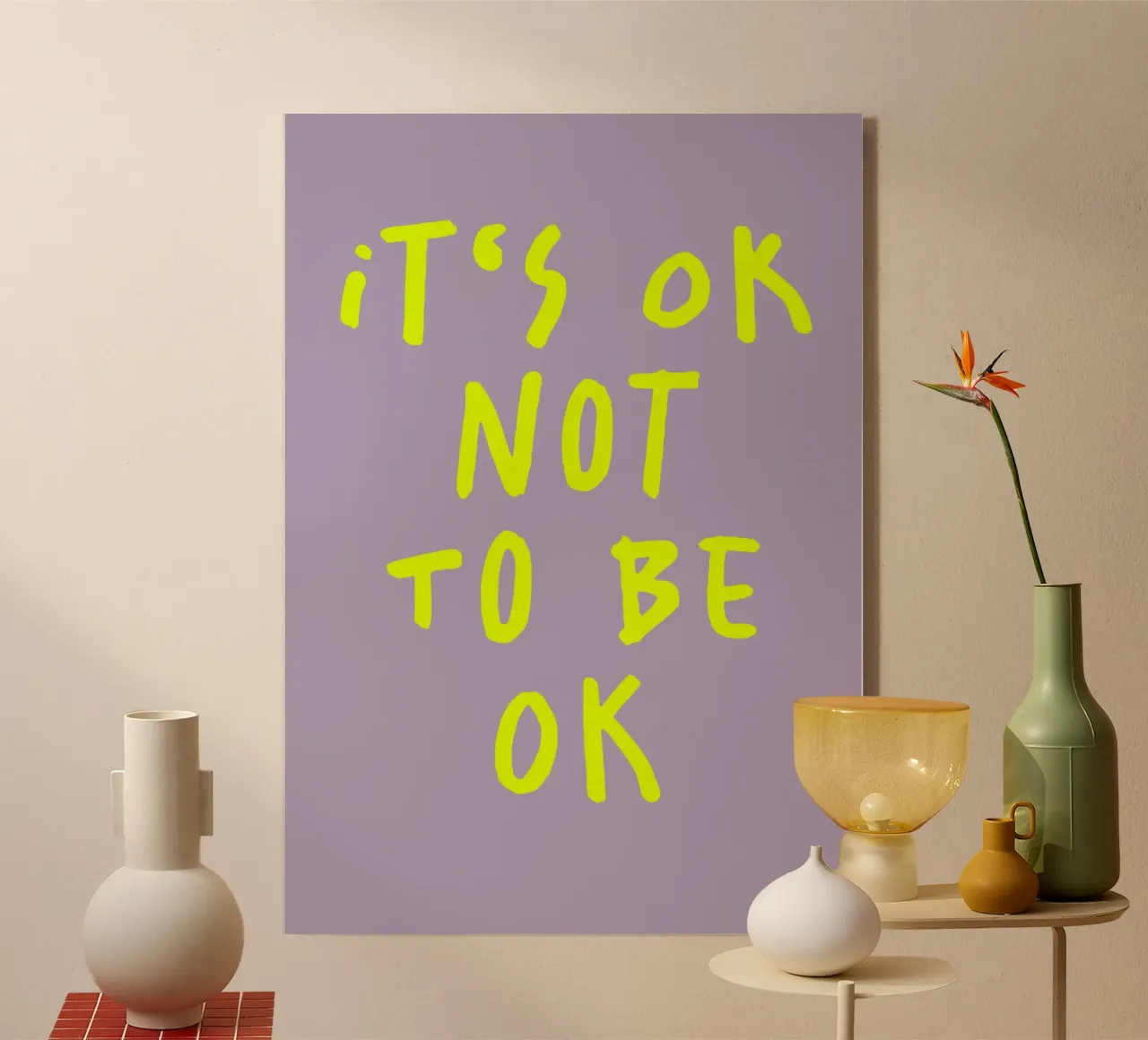 It‘s ok Not to be ok (2 Farben) plexiglass da FRICKE DESIGN