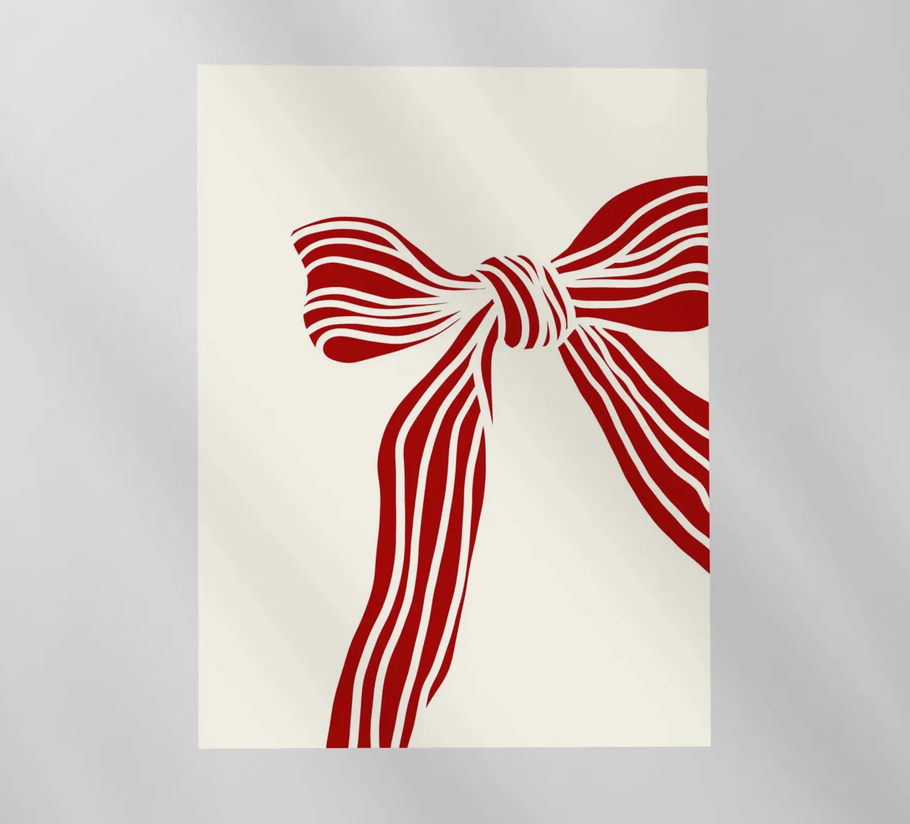 Red bow on white pellicola backlit da TijanaArtStudio88