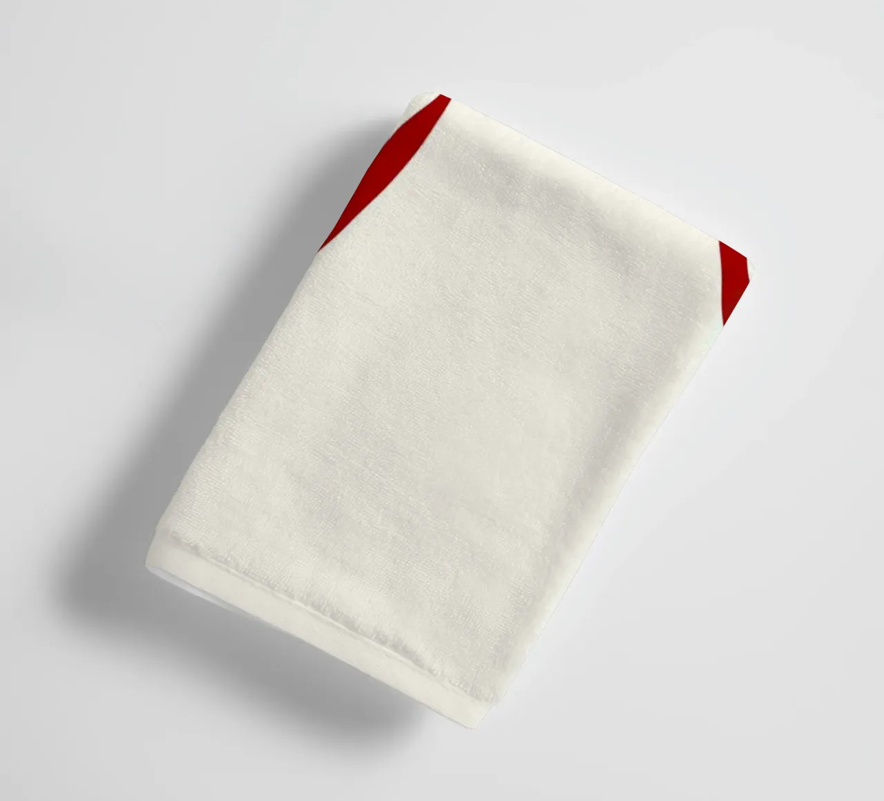 Red bow on white asciugamano da bagno da TijanaArtStudio88