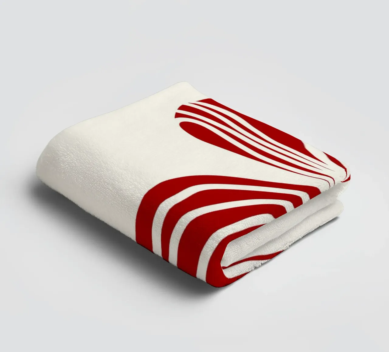 Red bow on white asciugamano da bagno da TijanaArtStudio88