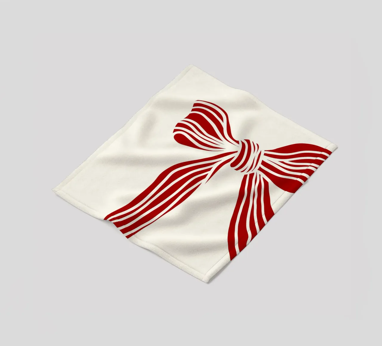 Red bow on white coperta in pile da TijanaArtStudio88