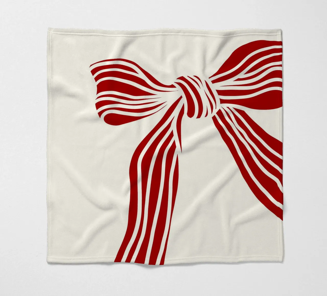 Red bow on white coperta in pile da TijanaArtStudio88